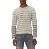 7 For All Mankind Mens Striped Linen Pullover Sweater