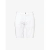 7 FOR ALL MANKIND 7 FOR ALL MANKIND MEN'S WHITE PERFECT REGULAR-FIT STRETCH-COTTON CHINO SHORTS
