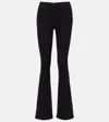 7 For All Mankind Mid-rise Bootcut Jeans In Black