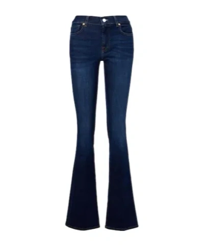 7 For All Mankind Mid-rise Bootcut Jeans In Blue