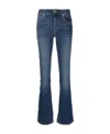 7 For All Mankind High Waisted Slim Kick With Studs Jeans In Juke Box In Blue