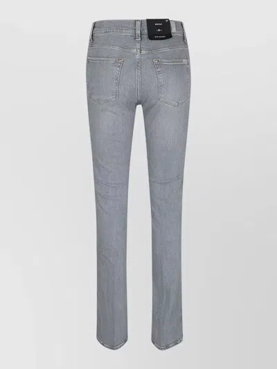7 For All Mankind Mid-rise Bootcut Jeans In Gray