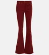 7 For All Mankind Ultra High Rise Tailorless Skinny Bootcut Jean In Red