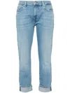 7 For All Mankind Mid-rise Boyfriend Jeans In Blue