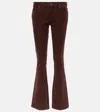 7 For All Mankind Mid-rise Flared Jeans In Brown