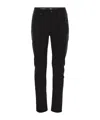 7 For All Mankind Slimmy Tapered Skinny Medium Waisted Jeans In Black
