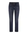7 For All Mankind Mid-rise Skinny Jeans In Multi