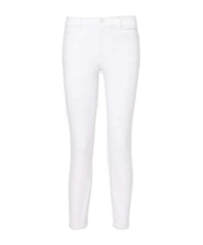 7 For All Mankind Mid-rise Skinny Jeans In White