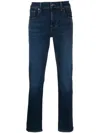 7 For All Mankind Mid-rise Tapered-leg Jeans In Blue
