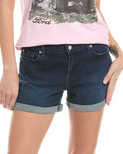 7 For All Mankind Mid Roll Kaia Short In Blue