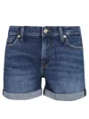 7 FOR ALL MANKIND MID ROLL SHORTS SEA STAR