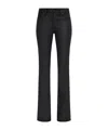 7 For All Mankind Mid-waist Flared Jeans In Black