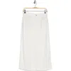 7 For All Mankind Midi Denim Skirt In Sunny