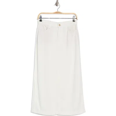 7 For All Mankind Midi Denim Skirt In Sunny