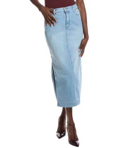 7 For All Mankind Midi Skirt In Multi