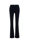 7 For All Mankind Midnight Blue Stretch Denim Bootcut Tailorless Jeans In Darkblue