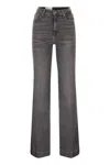 7 For All Mankind Modern Dojo - Jeans Flair Fit In Gray