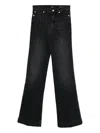 7 For All Mankind Belt Loop Jeans In Black