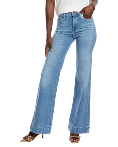 7 For All Mankind Modern Dojo Bloom Kick Flare Jean In Blue