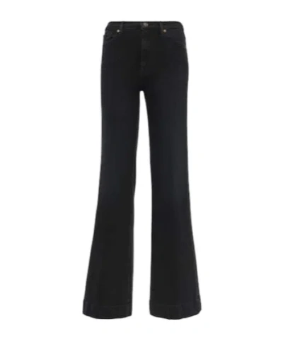 7 For All Mankind Modern Dojo Bootcut Jeans In Black