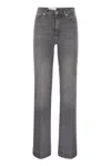 7 For All Mankind Modern Dojo Closing Act Grey In Denim Grey