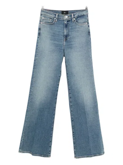 7 For All Mankind Modern Dojo Five-pocket Jeans In Blue