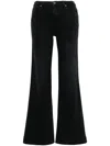 7 For All Mankind Lotta Soho Night High-rise Flared Jeans In Black  