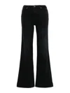 7 For All Mankind Wide-leg Jeans In Black