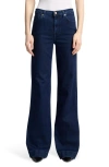 7 For All Mankind Modern Dojo Flare Jeans In Blue