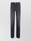 7 For All Mankind Modern Dojo Flared High-waisted Trousers In Blue