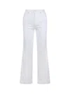 7 For All Mankind Modern Dojo Flared Jeans In White