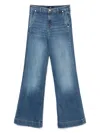 7 For All Mankind Modern Dojo High-rise Flared Jeans In Blue