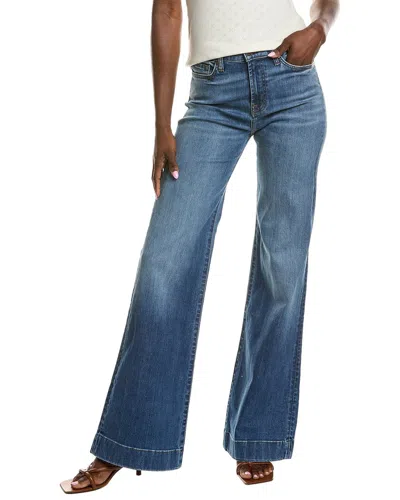 7 For All Mankind Modern Dojo High-rise Groovy Flare Trouser Jean In Blue