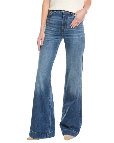 7 For All Mankind Dojo Tailorless Sacramento Kick Flare Jean In Blue