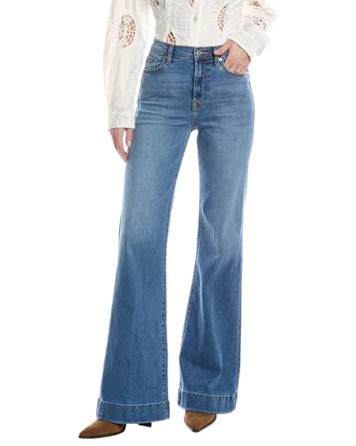 7 For All Mankind Modern Dojo High-rise Almost Love Flare Trouser Jean In Blue