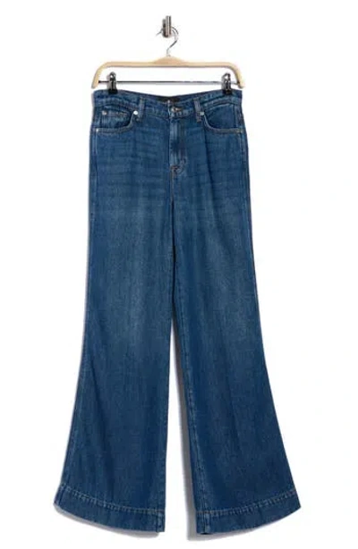 7 For All Mankind Modern Dojo High Waist Flare Jeans In Blue