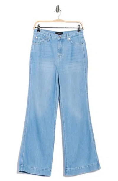 7 For All Mankind Modern Dojo High Waist Flare Jeans In Blue
