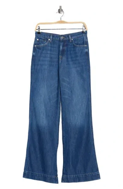 7 For All Mankind Modern Dojo High Waist Flare Jeans In Blue