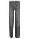 7 For All Mankind Mid-rise Cropped Jeans In Grey