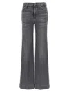 7 For All Mankind Denim Trousers With Belt Loops In Multi