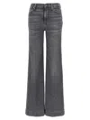 7 For All Mankind Denim Trousers With Belt Loops In Multi