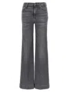 7 For All Mankind Denim Trousers With Belt Loops In Multi