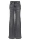 7 For All Mankind Denim Trousers With Belt Loops