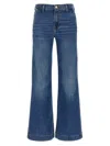 7 For All Mankind Dojo Stonewashed High-waist Jeans In Blue