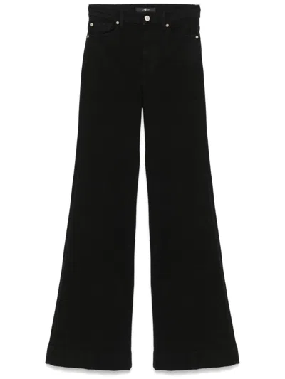 7 For All Mankind Modern Dojo Jeans In Black