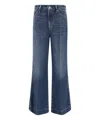 7 For All Mankind Flared Leg Denim Jeans In Blue