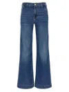 7 For All Mankind Dojo Stonewashed High-waist Jeans In Blue