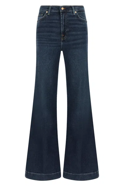 7 For All Mankind Dark Blue High Rise Jeans
