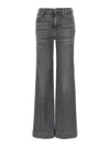 7 For All Mankind Flared Jeans In Gray