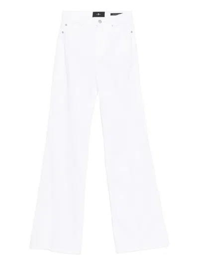 7 For All Mankind Modern Dojo Jeans In White